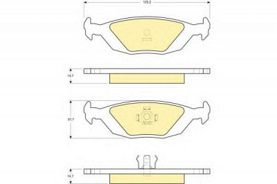 GIRLING 6103922 -  Комплект тормозных колодок, дисковый тормоз