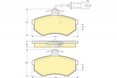 GIRLING 6104041 -  Комплект тормозных колодок, дисковый тормоз