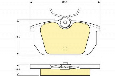 GIRLING 6104661 -  Комплект тормозных колодок, дисковый тормоз