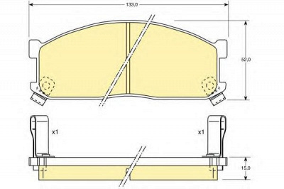 GIRLING 6107379 -  Комплект тормозных колодок, дисковый тормоз