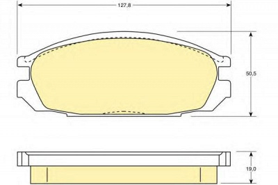 GIRLING 6107459 -  Комплект тормозных колодок, дисковый тормоз