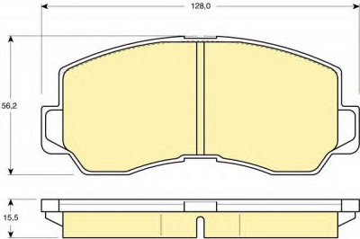 GIRLING 6107859 -  Комплект тормозных колодок, дисковый тормоз