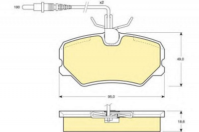 GIRLING 6107931 -  Комплект тормозных колодок, дисковый тормоз