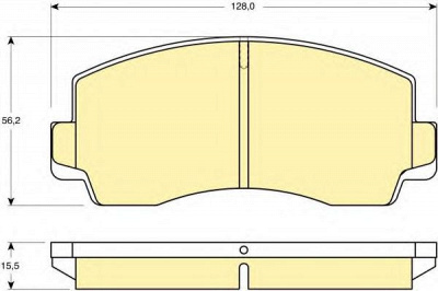 GIRLING 6108289 -  Комплект тормозных колодок, дисковый тормоз