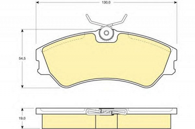 GIRLING 6108621 -  Комплект тормозных колодок, дисковый тормоз