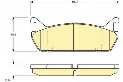 GIRLING 6108879 -  Комплект тормозных колодок, дисковый тормоз