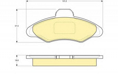 GIRLING 6108973 -  Комплект тормозных колодок, дисковый тормоз