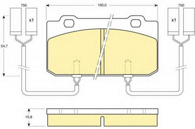 GIRLING 6109022 -  Комплект тормозных колодок, дисковый тормоз