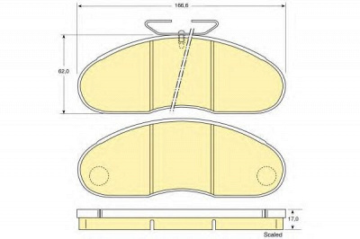 GIRLING 6109483 -  Комплект тормозных колодок, дисковый тормоз