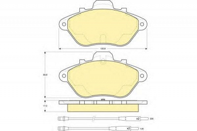 GIRLING 6109563 -  Комплект тормозных колодок, дисковый тормоз