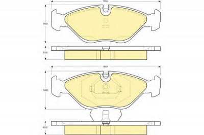GIRLING 6109692 -  Комплект тормозных колодок, дисковый тормоз