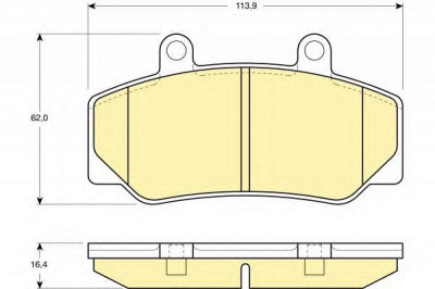 GIRLING 6109703 -  Комплект тормозных колодок, дисковый тормоз