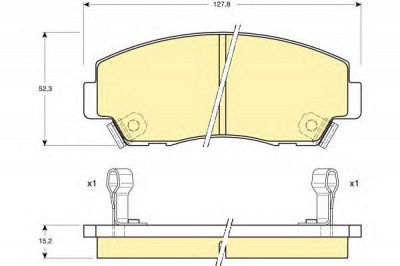 GIRLING 6109779 -  Комплект тормозных колодок, дисковый тормоз