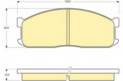 GIRLING 6109839 -  Комплект тормозных колодок, дисковый тормоз
