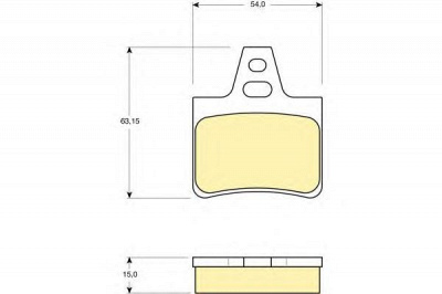 GIRLING 6109869 -  Комплект тормозных колодок, дисковый тормоз