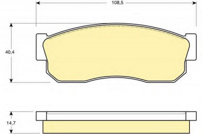GIRLING 6109889 -  Комплект тормозных колодок, дисковый тормоз