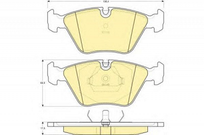GIRLING 6110642 -  Комплект тормозных колодок, дисковый тормоз