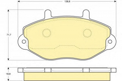 GIRLING 6110804 -  Комплект тормозных колодок, дисковый тормоз