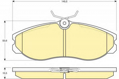 GIRLING 6111131 -  Комплект тормозных колодок, дисковый тормоз