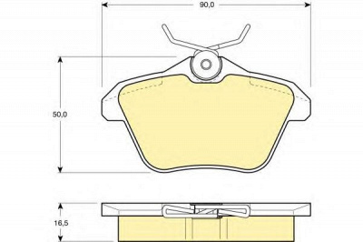 GIRLING 6111471 -  Комплект тормозных колодок, дисковый тормоз