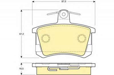 GIRLING 6111631 -  Комплект тормозных колодок, дисковый тормоз