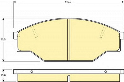 GIRLING 6111819 -  Комплект тормозных колодок, дисковый тормоз