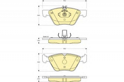 GIRLING 6112152 -  Комплект тормозных колодок, дисковый тормоз