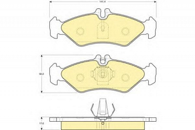 GIRLING 6112622 -  Комплект тормозных колодок, дисковый тормоз