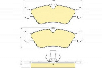 GIRLING 6112632 -  Комплект тормозных колодок, дисковый тормоз