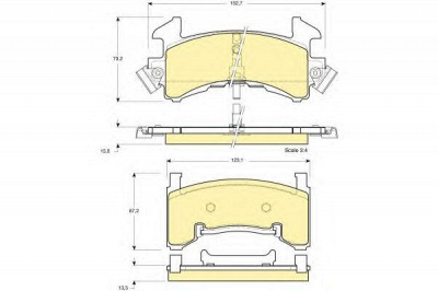 GIRLING 6112723 -  Комплект тормозных колодок, дисковый тормоз