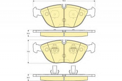 GIRLING 6112852 -  Комплект тормозных колодок, дисковый тормоз