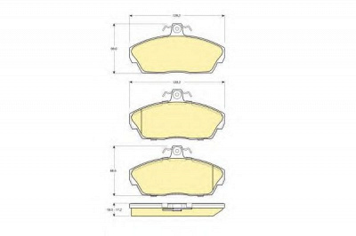GIRLING 6113191 -  Комплект тормозных колодок, дисковый тормоз