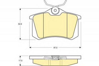 GIRLING 6113301 -  Комплект тормозных колодок, дисковый тормоз