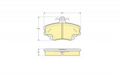 GIRLING 6113321 -  Комплект тормозных колодок, дисковый тормоз