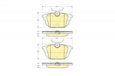 GIRLING 6113331 -  Комплект тормозных колодок, дисковый тормоз