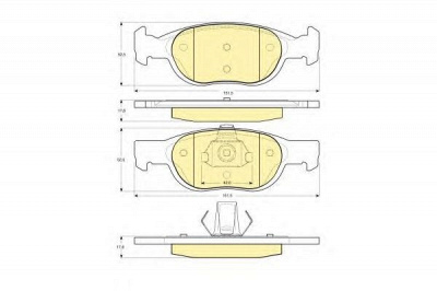 GIRLING 6113392 -  Комплект тормозных колодок, дисковый тормоз