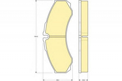 GIRLING 6113459 -  Комплект тормозных колодок, дисковый тормоз