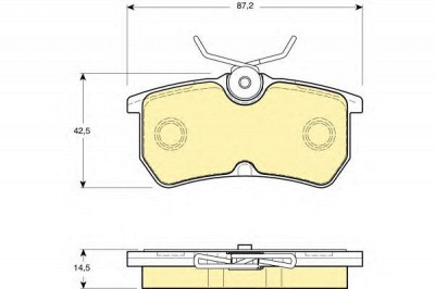 GIRLING 6113541 -  Комплект тормозных колодок, дисковый тормоз