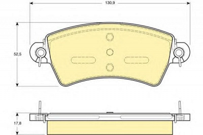 GIRLING 6113854 -  Комплект тормозных колодок, дисковый тормоз