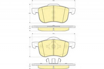 GIRLING 6113882 -  Комплект тормозных колодок, дисковый тормоз