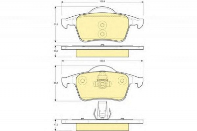 GIRLING 6113892 -  Комплект тормозных колодок, дисковый тормоз