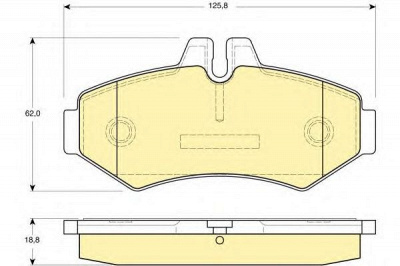 GIRLING 6113994 -  Комплект тормозных колодок, дисковый тормоз