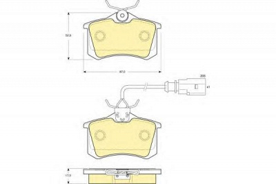GIRLING 6114151 -  Комплект тормозных колодок, дисковый тормоз