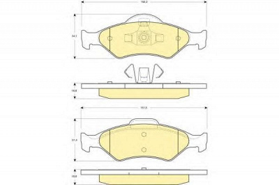 GIRLING 6114182 -  Комплект тормозных колодок, дисковый тормоз