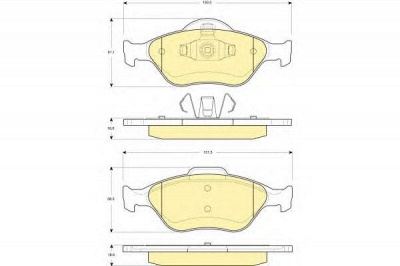 GIRLING 6114192 -  Комплект тормозных колодок, дисковый тормоз