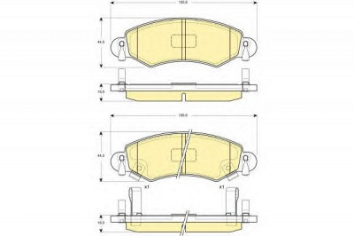 GIRLING 6114204 -  Комплект тормозных колодок, дисковый тормоз