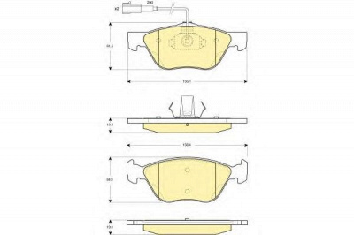 GIRLING 6114272 -  Комплект тормозных колодок, дисковый тормоз
