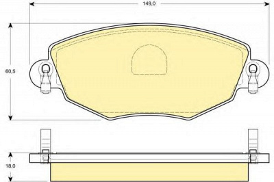 GIRLING 6114344 -  Комплект тормозных колодок, дисковый тормоз