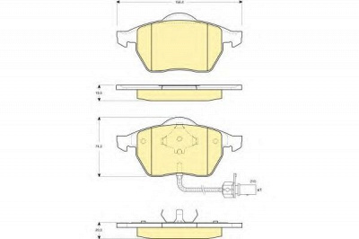 GIRLING 6114402 -  Комплект тормозных колодок, дисковый тормоз