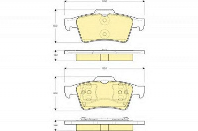 GIRLING 6114692 -  Комплект тормозных колодок, дисковый тормоз